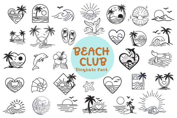 Beach Club Doodle Font: A Creative Tool for Campaign Design