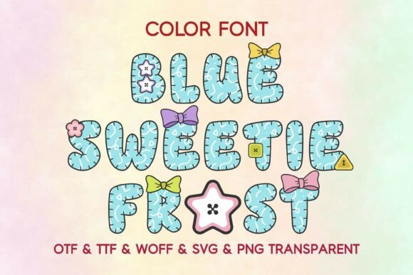 Blue Sweetie Frost: A Delightful Font for Editorial Design