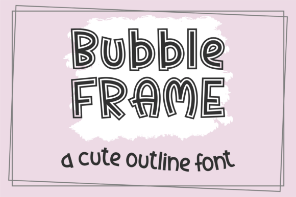 Bubble Frame Font: A Playful Addition to Editorial Design
