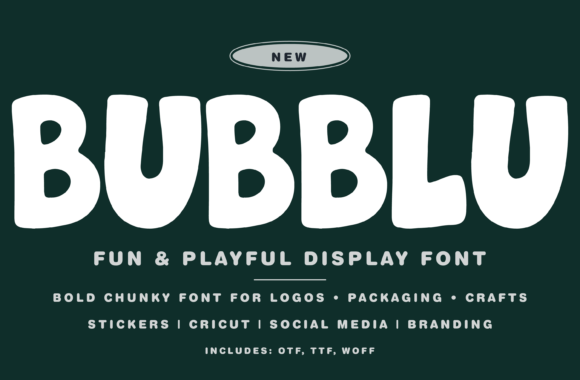 Bubblu: A Playful Sans Serif Font for Branding That Stands Out