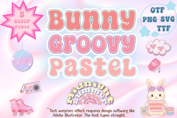 Bunny Groovy Pastel