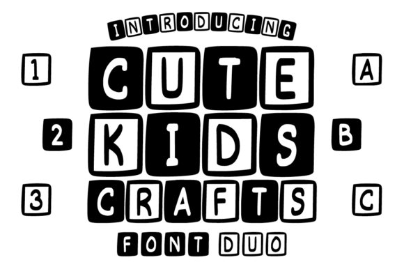 Cute Kids Crafts Font for Creative Makers