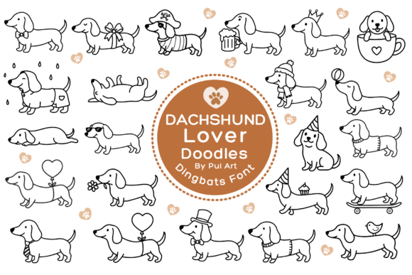 Dachshund Lover Doodles Font Review for Campaign Designers