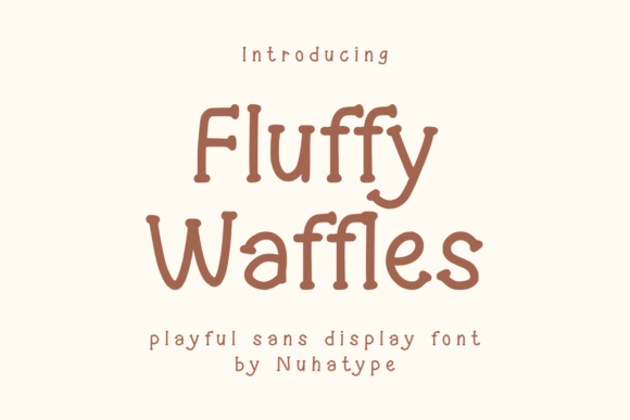 Fluffy Waffles: A Minimalist Sans Serif Font for Editorial Design