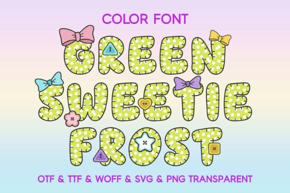 Green Sweetie Frost: A Font for Handmade Charm and Craft Projects