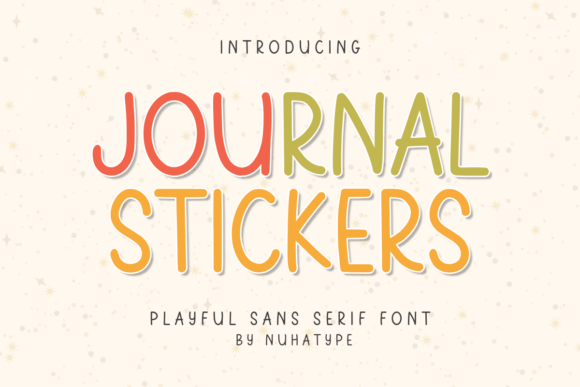 Journal Stickers: A Minimalist Sans Serif for Branding