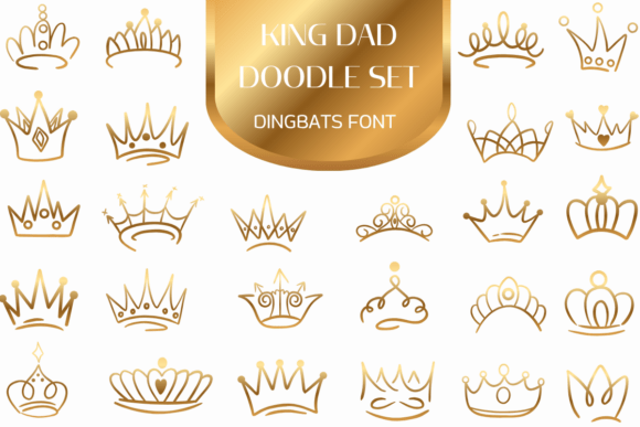 King Dad Doodle Set: A Royal Font for Crafters