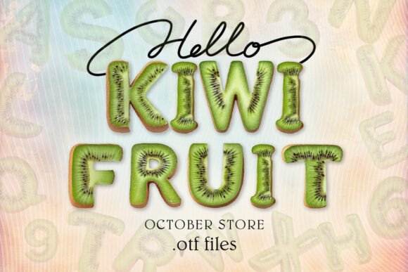 Kiwi Fruit Font for Business Branding