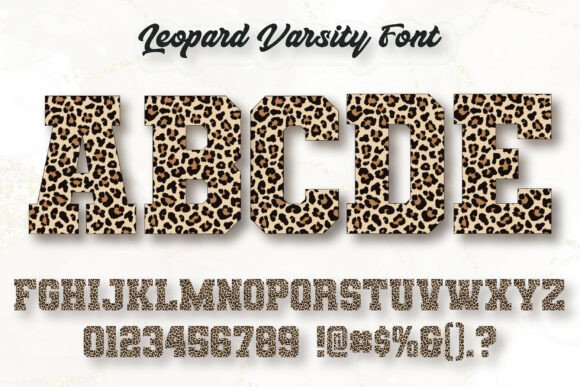 Leopard Varsity Font for Bold Campaign Design