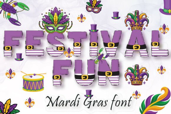 Mardi Gras Army Font for Business Branding