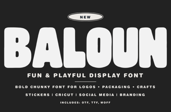 Meet Baloun: The Bold Sans Serif Font for Crafters and Creators