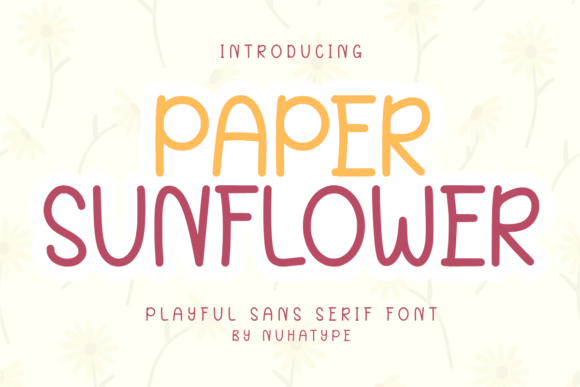 Paper Sunflower: A Delicate Sans Serif for Digital Design
