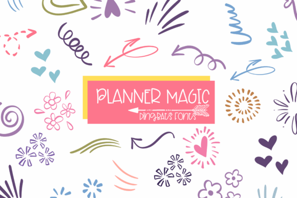 Planner Magic: A Playful Font for Editorial Creativity