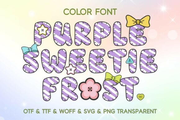 Purple Sweetie Frost: A Font for Playful Branding