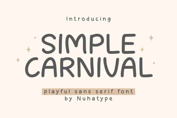 Simple Carnival: A Minimalist Sans Serif for Digital Design