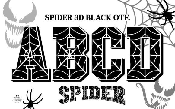 Spider 3d Black: The Font That Turns Campaigns Into Stories