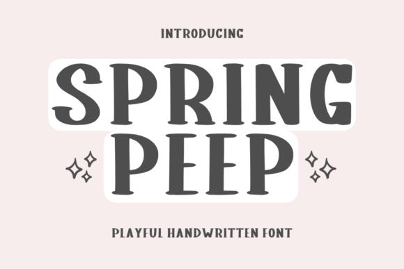 Spring Peep: A Whimsical Font for Digital Design