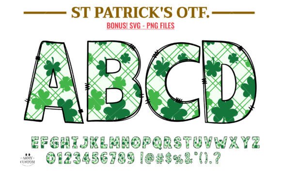 St. Patrick’s Day Shamrock Plaid: A Versatile Font for Digital Design