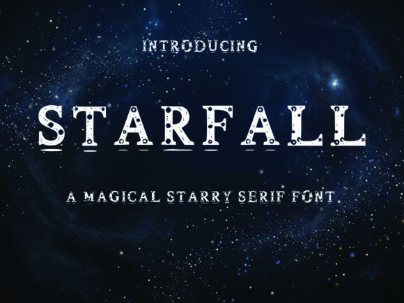 The Starfall Font: A Decorative Serif for Digital Branding