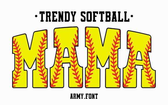 Trendy Softball: A Font That Hits the Right Notes