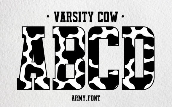 Varsity Cow: A Font with Personality for Branding