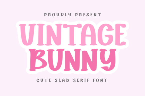 Vintage Bunny Font for Creative Crafters