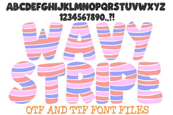 Wavy Stripe: A Dynamic Font for Editorial Design