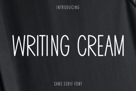 Writing Cream: A Versatile Sans Serif for Editorial Design